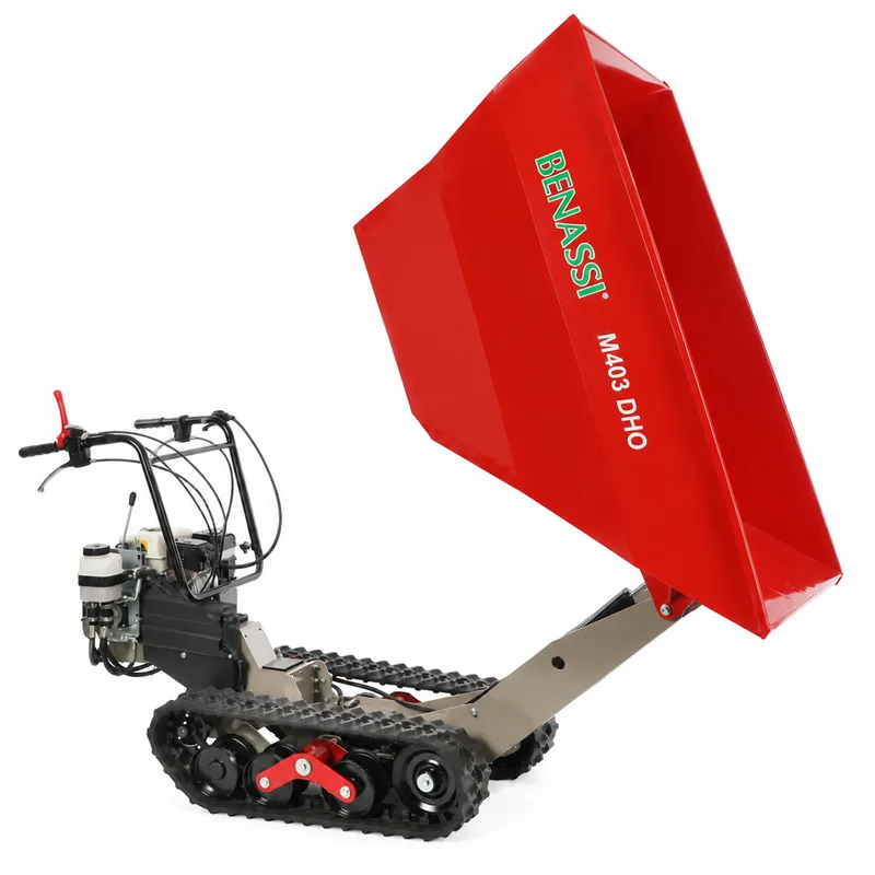 Benassi M403DHO - Brouette à chenilles - Benne hydraulique dumper - Capacité 400 kg