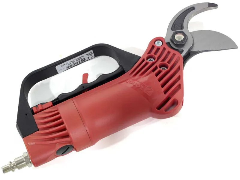 Sécateur pneumatique professionnel de taille Zanon Cayman 80 pour arbres fruitiers à air comprimé