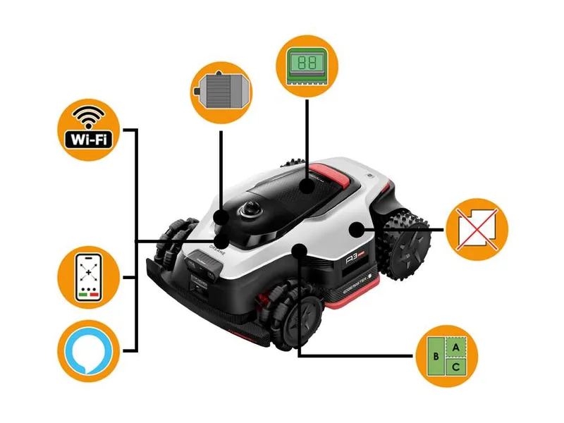 Dreame A3 AWD Pro 5000 - Robot tondeuse - Sans installation