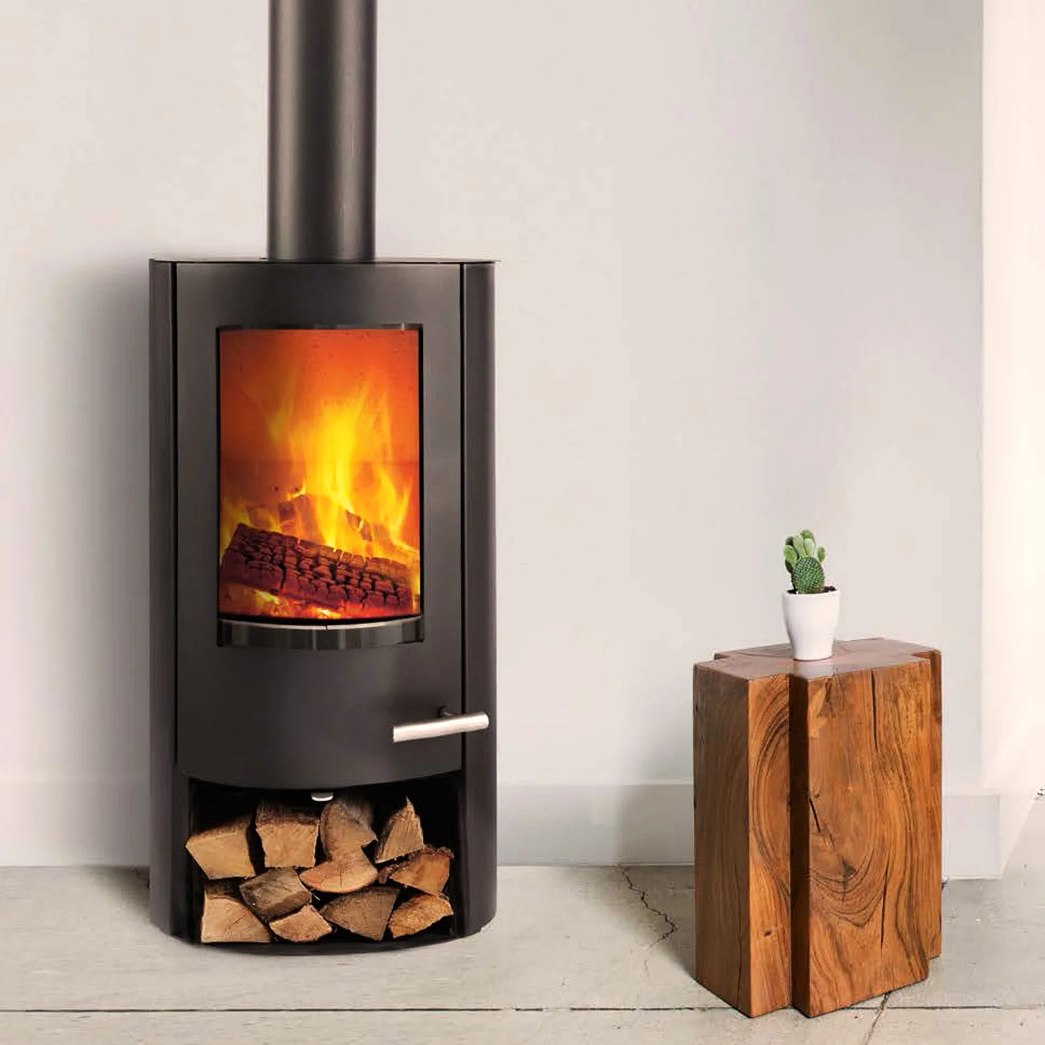 TermaTech TT20 Bazic R Poêle à bois Acier Noir