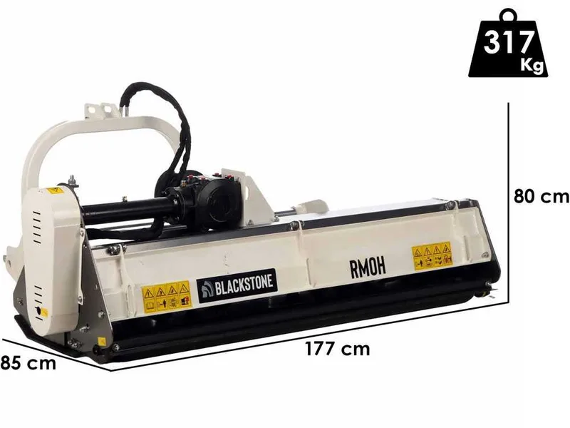 BlackStone RMOH 165 - Broyeur sur tracteur - Série Médium - Déport hydraulique