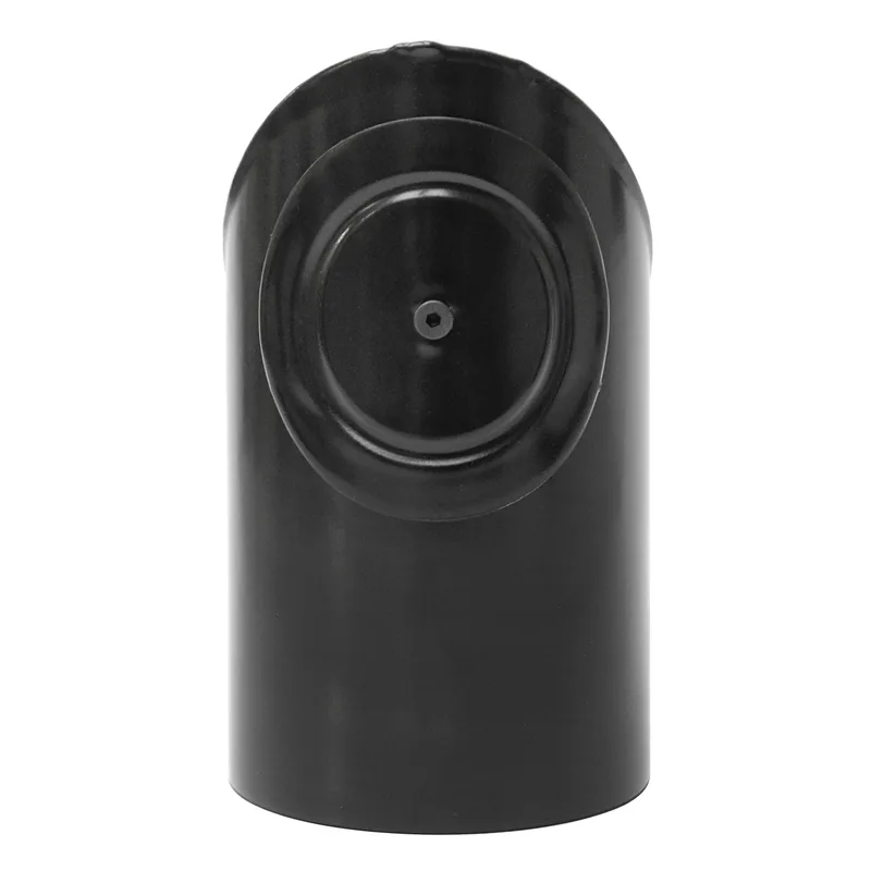 Coude à 90° en deux parties avec ouverture de nettoyage pour conduit de cheminée / tuyau de poêle de 100 mm Raik