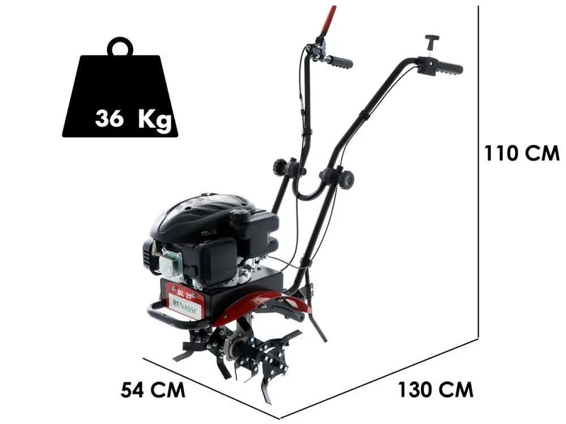 Benassi BL 20 - Motobineuse à essence 4,5 CV - Moteur Loncin LC1P65FE