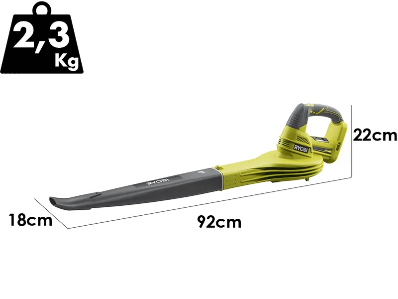 Ryobi RBL1820S40F - Souffleur de feuilles à batterie 18V 4Ah