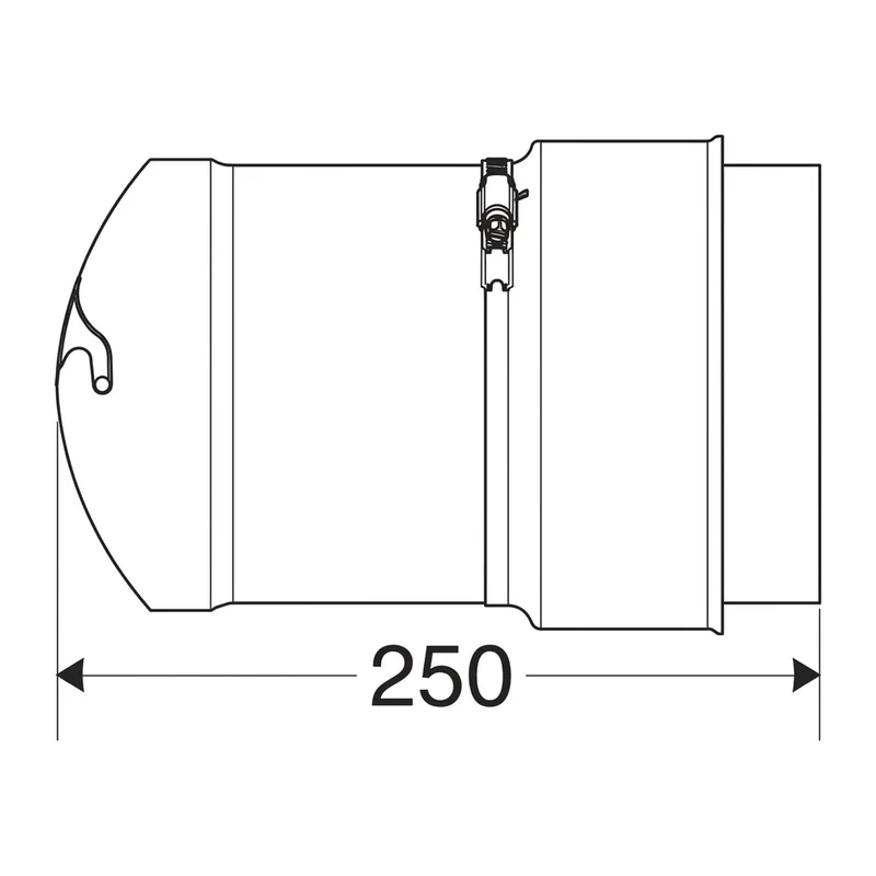 Schiedel Manchon de raccordement enfichable Ø 150 mm pour PPL Ø 120 mm