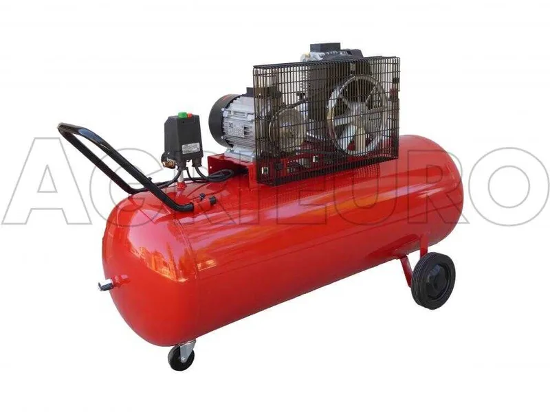 Fini Advanced MK 103-200-3 - Compresseur d'air électrique triphasé à courroie - Moteur 3 CV - 200 L