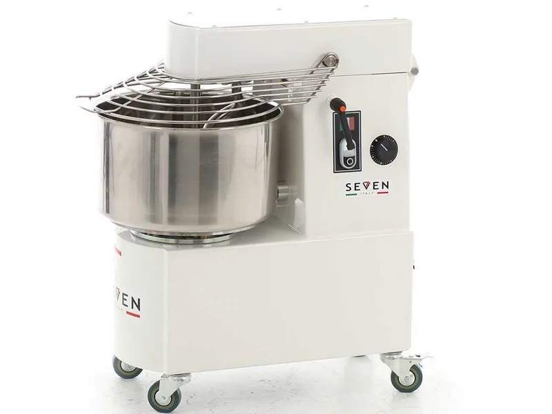 Pétrin à spirale Seven Italy GHR 20 - 230 V - Avec roues et minuterie