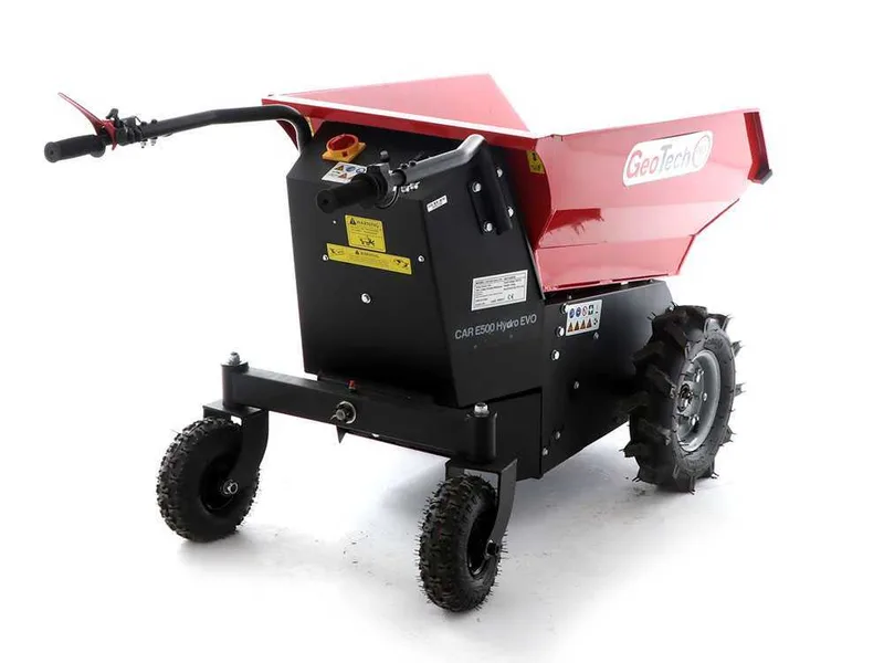 Brouette à batterie GeoTech Pro Mini Dumper CAR E500 e-Lift - Benne dumper électrique 500Kg