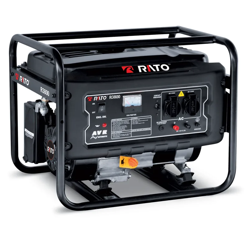 Rato R3800 AVR - Groupe électrogène à essence avec AVR 3.8 Kw - Continue 3.5 kW Monophasé