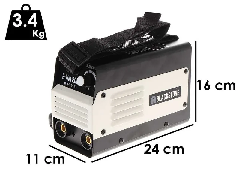Poste à souder inverter à électrode à courant continu Blackstone B-WM 200 - 200 A - avec Kit MMA