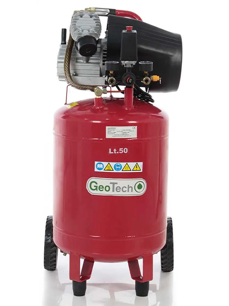 GeoTech AC50V-10-30VC - Compresseur d'air électrique sur chariot vertical - Moteur 3 CV - 50 L air comprimé