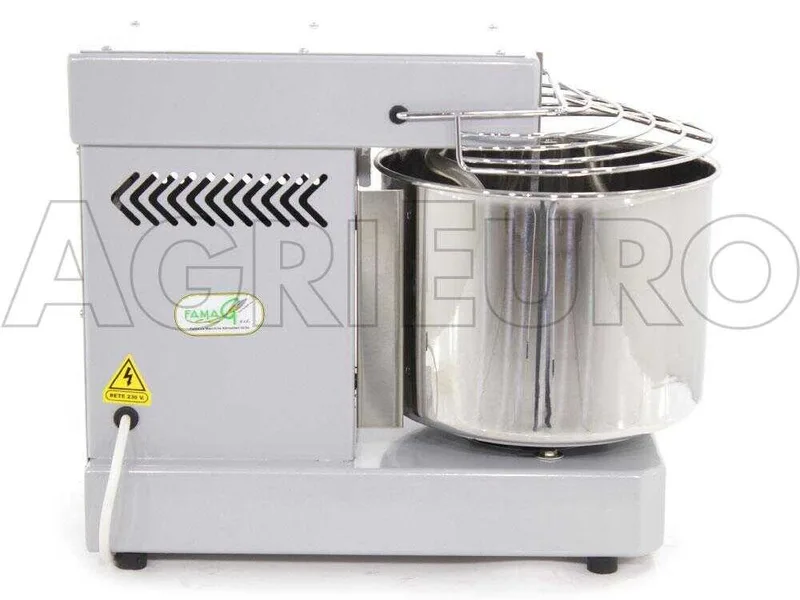 Pétrin à spirale électrique à spirale Famag IM 10 à 10 vitesses, capacité 10 KG - Gris