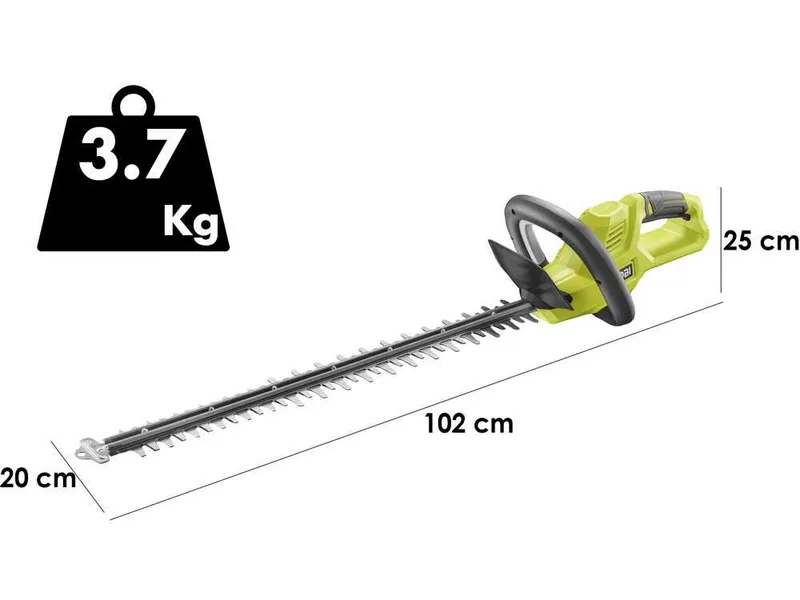 RYOBI RY36HT60A-120 - Taille-haies à batterie - 36 V 2 Ah - à lames de 60 cm