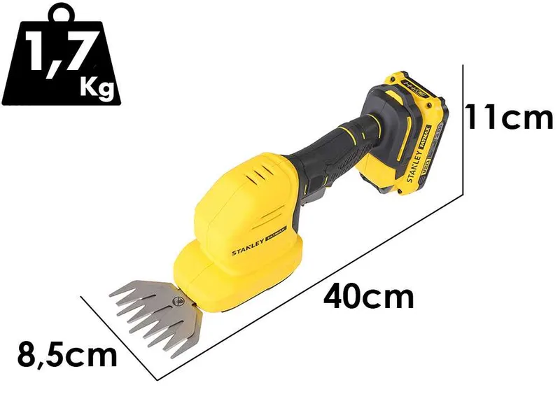 Stanley Fatmax STCSS20D1-QW - Cisaille à gazon sans fil - 18 V 4 Ah
