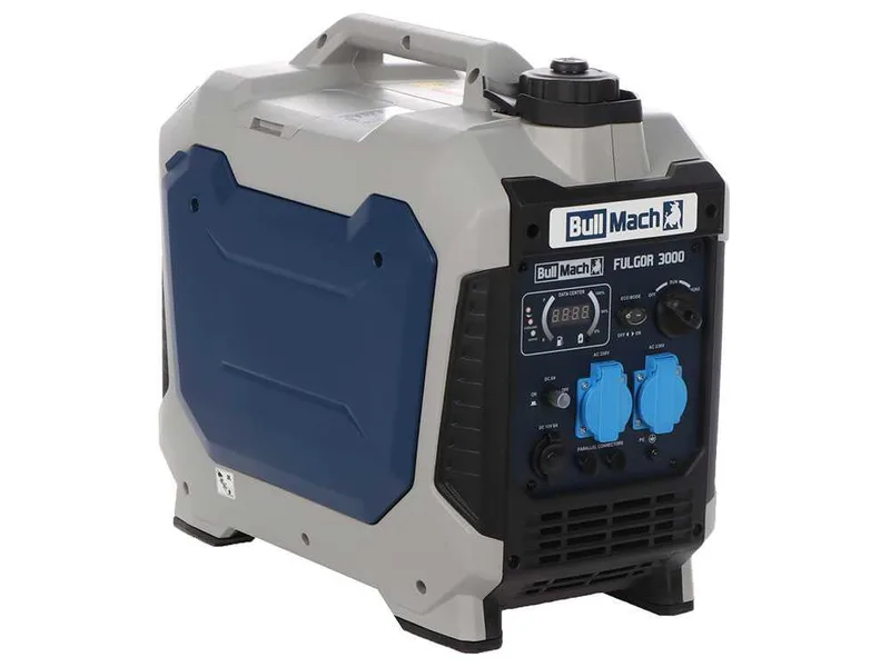 BullMach Fulgor 3000 - Groupe électrogène inverter 3,3 kW - Continu 3 kW monophasé