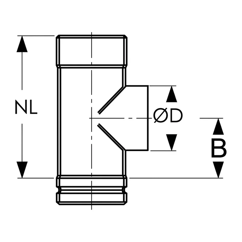 Schiedel Raccord de porte de ramonage PPL rond 1,0 Ø 130 mm
