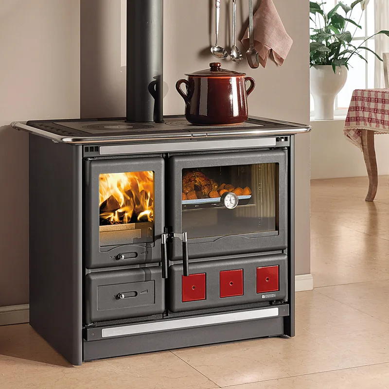 La Nordica Rosa XXL.16 cuisinière à bois acier anthracite-noir
