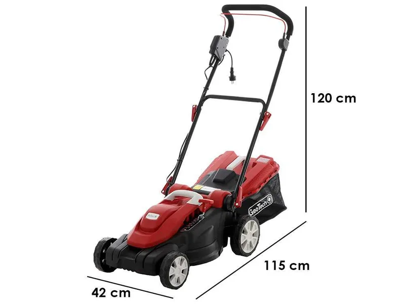 GeoTech TTD 380 B-MW - Tondeuse à gazon électrique - 1600W - Coupe de 38 cm
