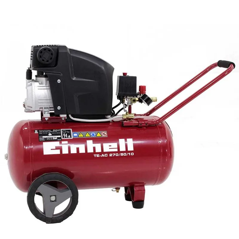 Einhell TE-AC 270/50/10 - Compresseur d'air électrique sur chariot - Moteur 2.5 CV - 50 L air comprimé
