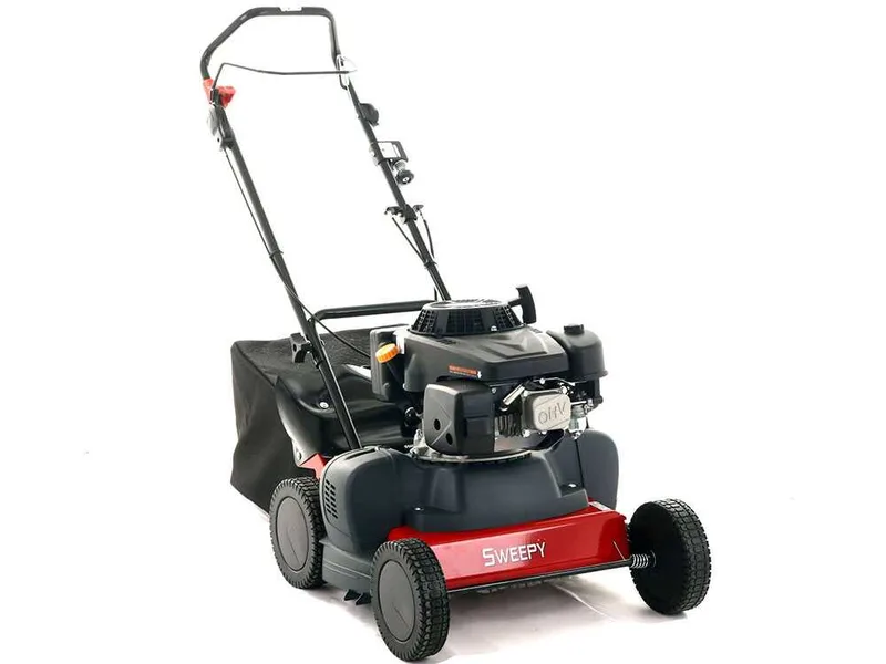 Balayeuse thermique Eurosystem SWEEPY avec moteur Loncin 196 OHV - avec bac de ramassage