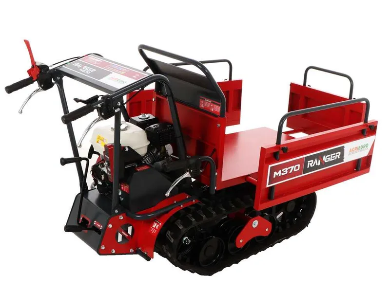 Brouette motorisée à chenilles extensible Ranger M370-E - Moteur Honda GX160 - Démarrage électrique