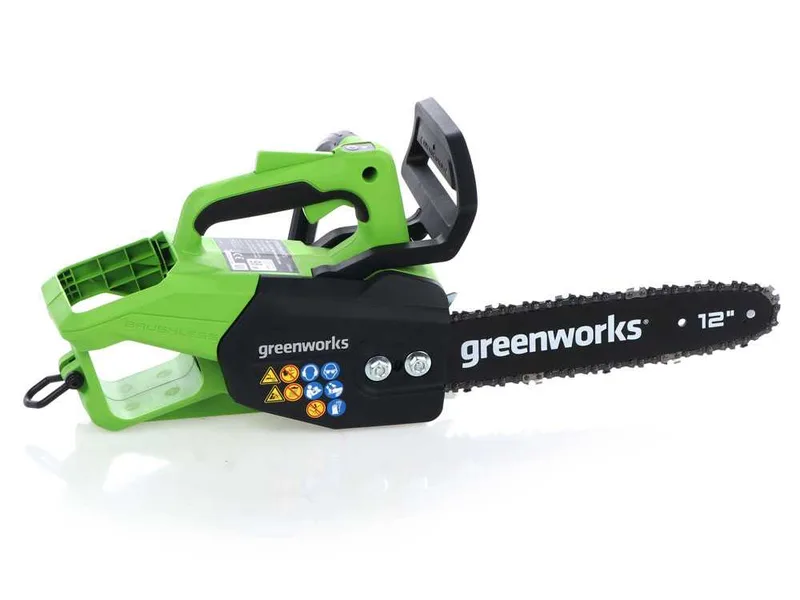 Greenworks GD48TCS - Tronçonneuse à batterie - 48 V - Guide de 30 cm