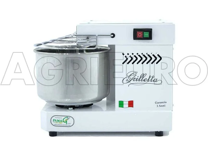 Pétrin à spirale Famag Grilletta IM 5 avec moteur électrique monophasé - 5 KG