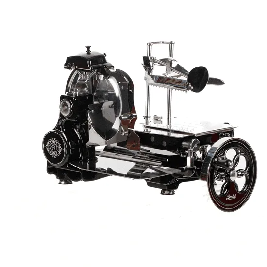 Berkel B114 Noire - Trancheuse à volant - Lame en acier chromé de 320 mm