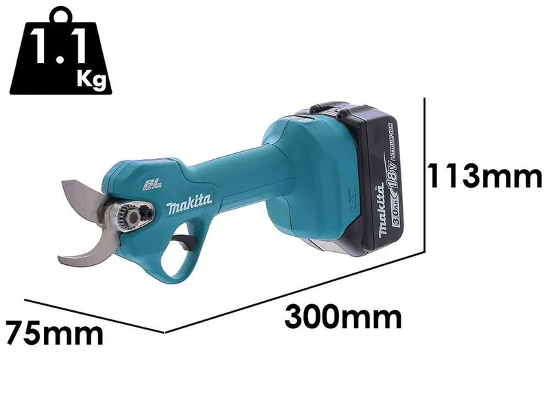 Makita DUP181SF - Sécateur électrique à batterie - 18 V 3 Ah