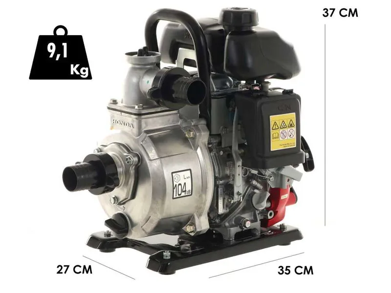 Honda WX15T - Motopompe thermique auto-amorçante - Raccords 40 mm