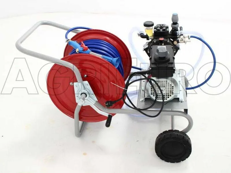 Groupe motopompe de pulvérisation électrique Comet APS 31 moteur électrique et chariot