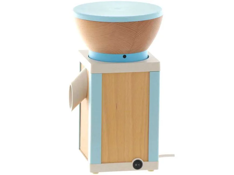Komo KoMoMio Bleu - Moulin à farine en hêtre avec meules en pierre - 360W