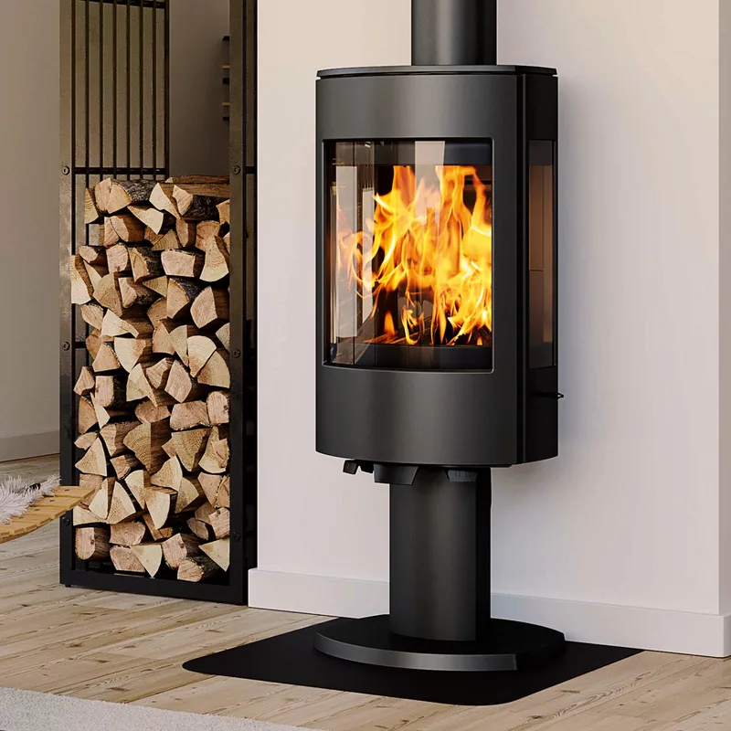Dovre Astro 4CB/P poêle à bois acier noir construction 2