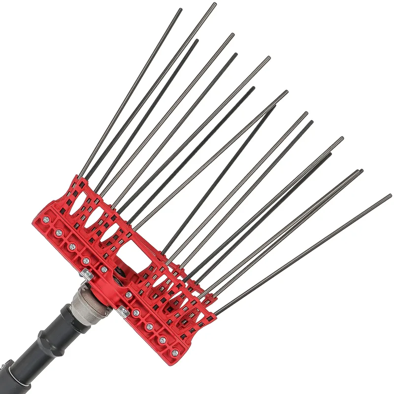 Lisam Swing 36V - Peigne vibreur Électrique à batterie - Avec 8 + 8 dents en carbone - Perche télescopique - 220-300 cm