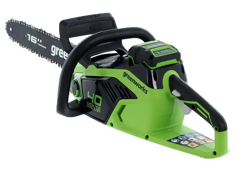 Greenworks GD40CS18 - Tronçonneuse à batterie 40 V - Guide de 40 cm