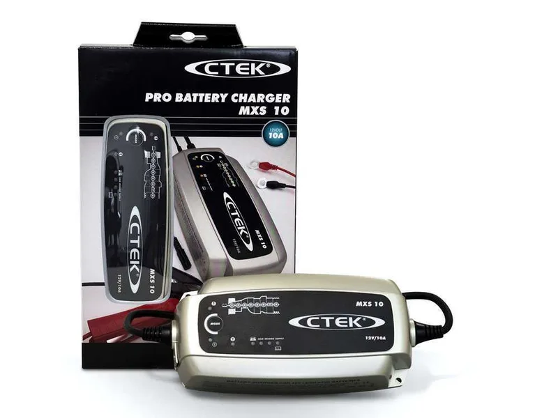 CTEK MXS 10 - Chargeur de batterie 12V - 8 étapes - automatique - ateliers, caravanes, bateaux, voitures