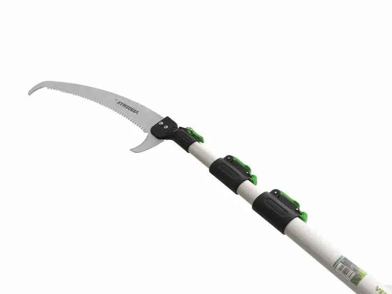 Scie de jardin Verdemax + Perche télescopique 3 sections 130-310 cm