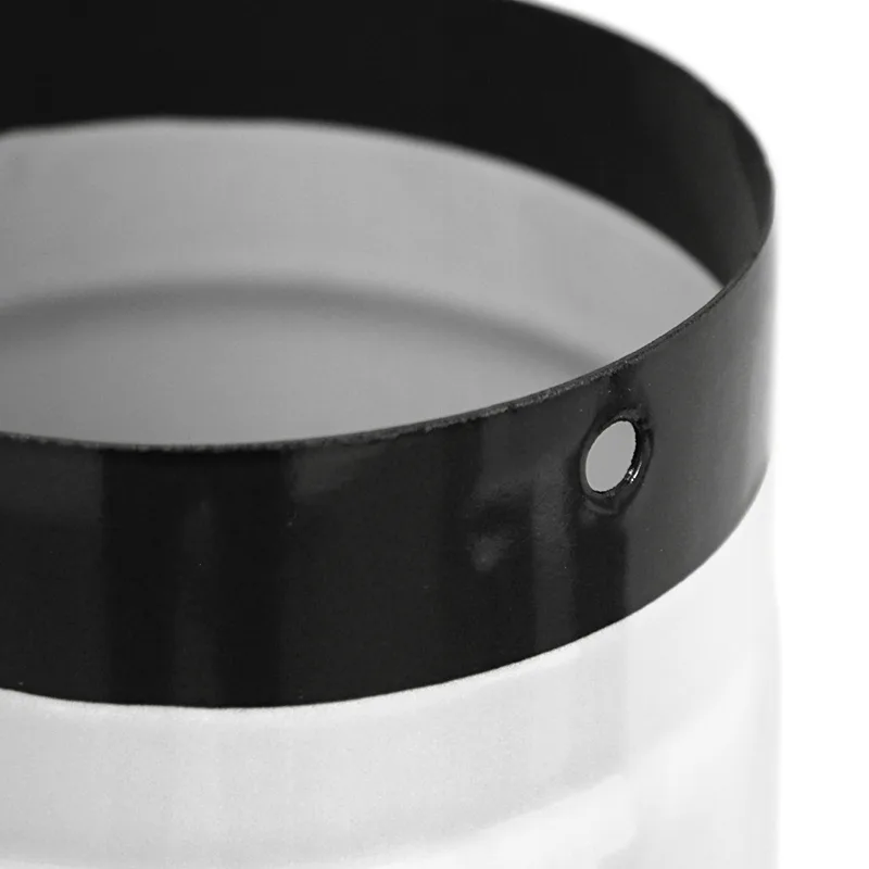 Tuyau de fumée / Tuyau de poêle émaillé 130mm - 1000mm Blanc