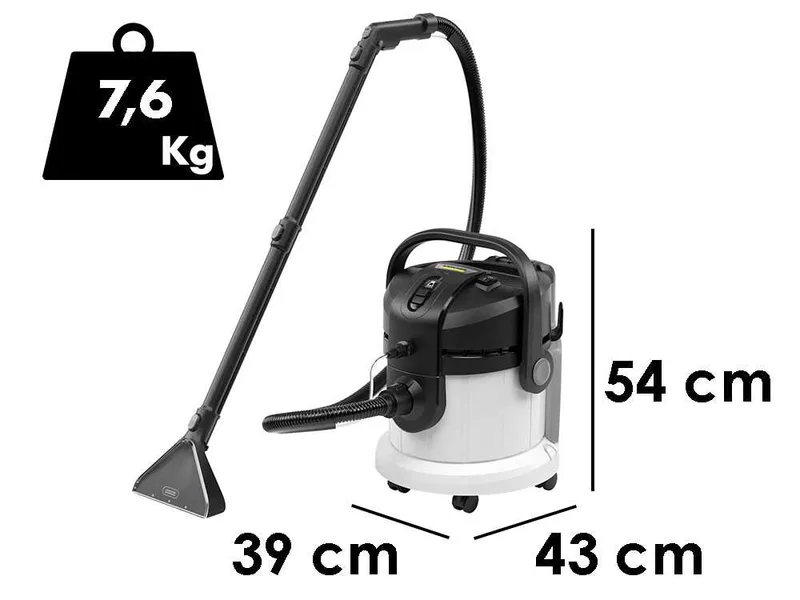 Karcher SE 4 Plus - Nettoyeur de moquettes - Aspirateur à liquides - Bidon d'eau propre / sale 4 l - 1000 W