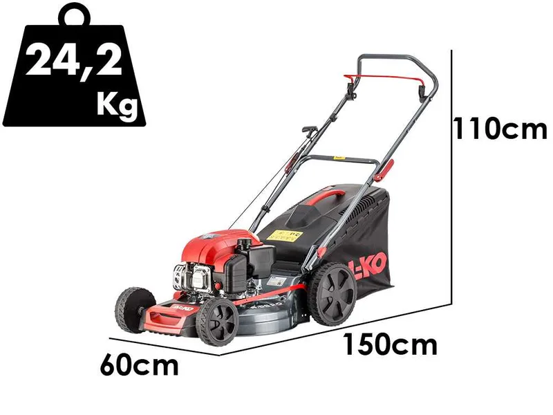 Al-Ko Easy 4.66 P-D - Tondeuse à gazon thermique - 4 en 1 - Moteur AL-KO Tech 5000 de 131 cm³