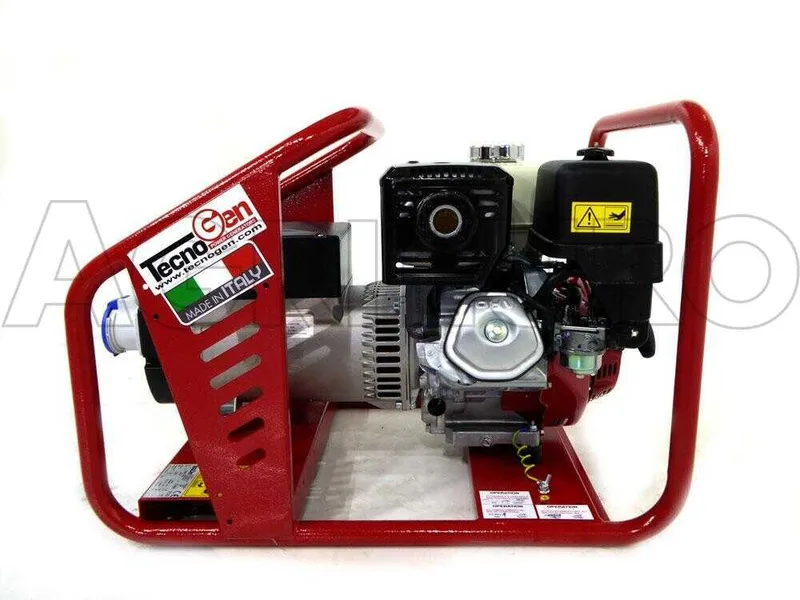 TecnoGen H8000 AVR - Groupe électrogène 5.3 KW monophasé - Honda GX 390 - alternateur italien
