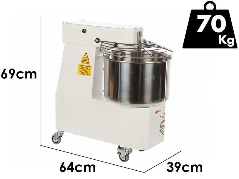 Spiralmac SV20 - Pétrin à spirale - 10 vitesses - Capacité 20 kg