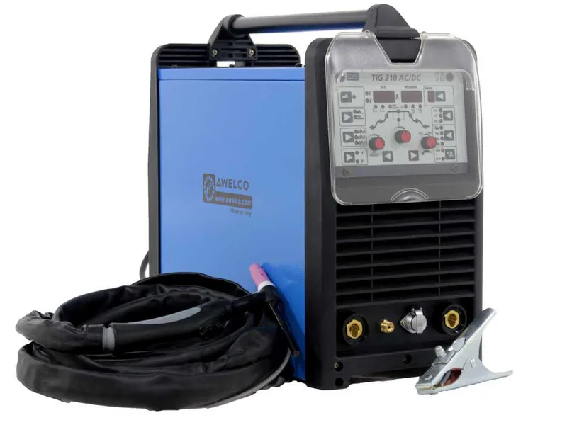 Poste à souder inverter Awelco tig 210 ac/dc - 210A max - monophasé - courant ac/dc - kit
