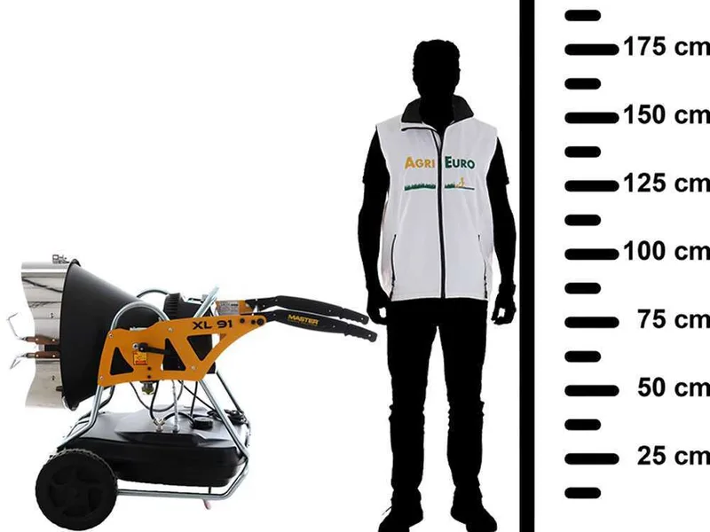 Master XL 91 - Générateur d'air chaud à gasoil direct à infrarouge