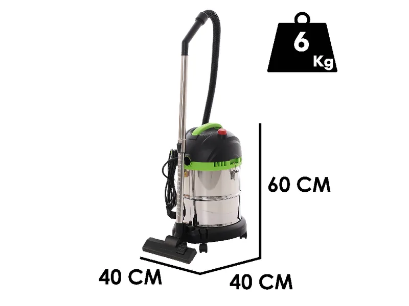 Ribimex Aspirix 20M - Aspirateur eau et poussières - Cuve 20 L - 1400 W