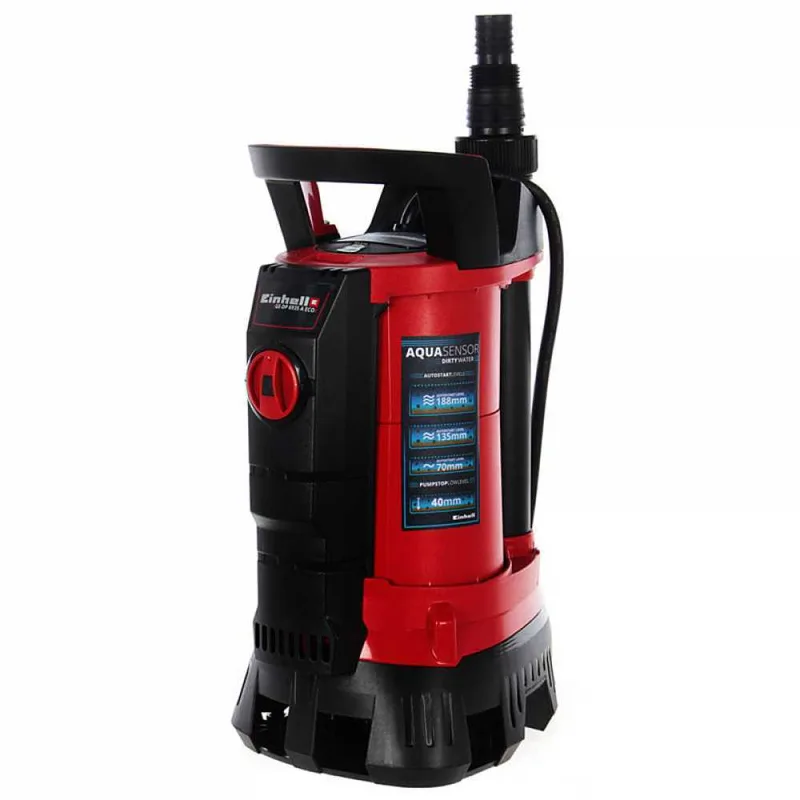Pompe d'évacuation électrique pour eaux chargées Einhell GE-DP 6935 A ECO - avec Aquasensor - 690 W