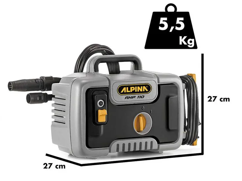 Alpina AHP 110 - Nettoyeur haute pression à froid portatif et compact - 110 bar max - 390 l/h
