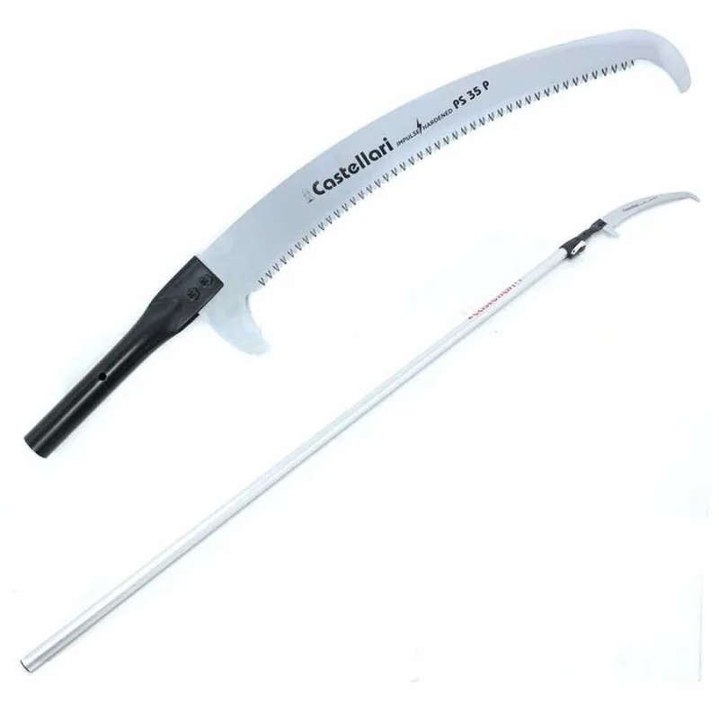 Scie de jardin sur perche télescopique en aluminium de 4 mètres - Castellari PS 35 PT