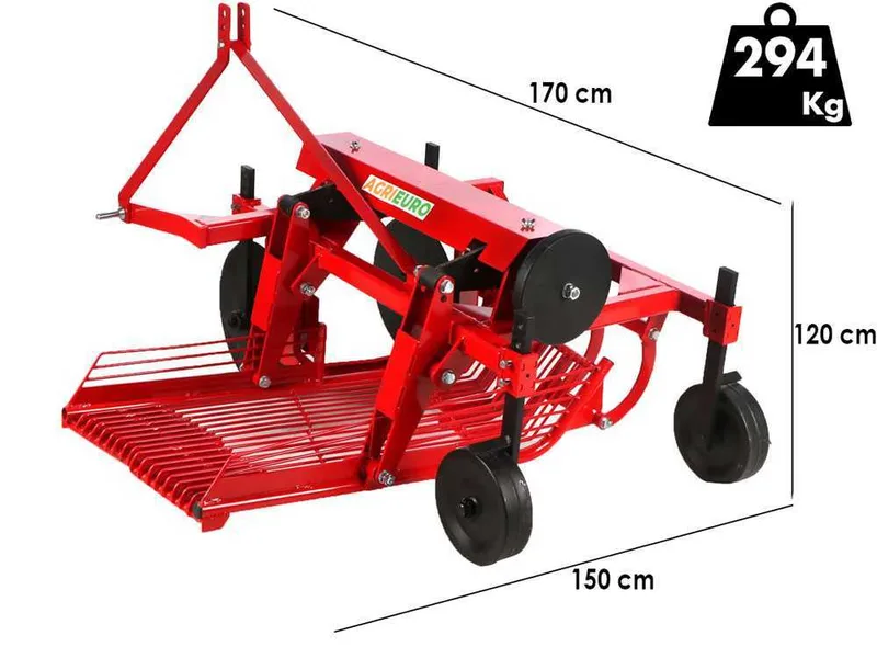 Arracheuse de pommes de terre DM 100 avec éjection latérale - Tamis oscillant - Pour tracteurs avec attelage à trois points