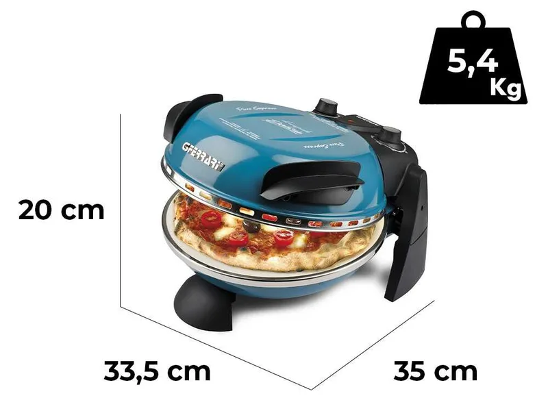 G3 Ferrari Delizia Bleu - Four à pizza électrique - Pierre réfractaire